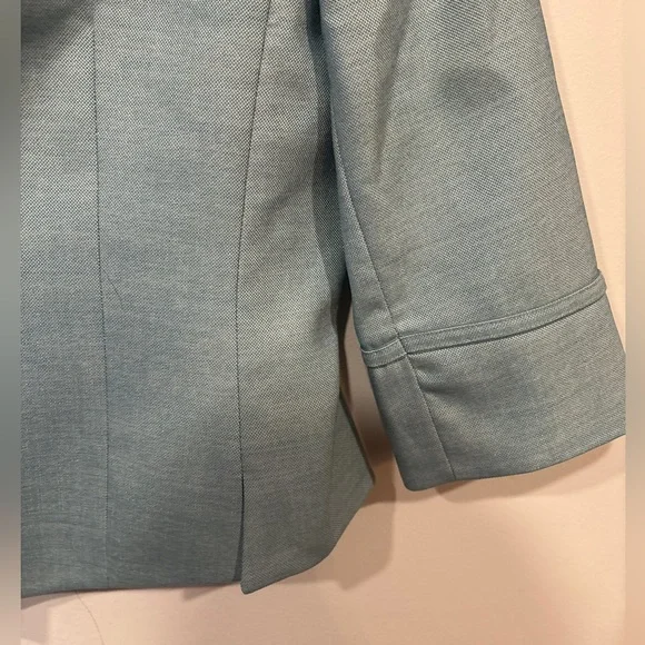 Kasper Blue Women's Skirt and Blazer Suit Set - Picture 7 of 10